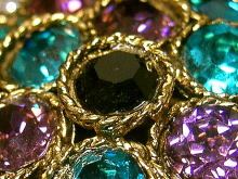 ブローチ,WEISS,ワイス,ラインストーン,アメリカ製