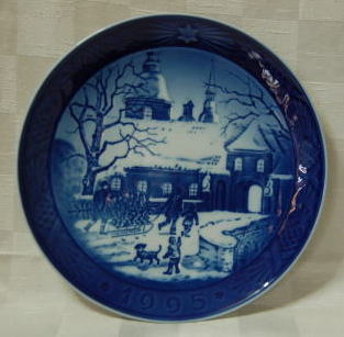 スカンジナビアン,北欧,ロイヤルコペンハーゲン,イヤープレート,クリスマスプレート,1995,デンマーク