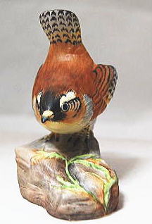 イギリス,コールポート社製,フィギリン,ミソサザイ,磁器