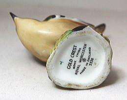 イギリス,ロイヤルウースター社,フィギリン,キクイタダキ,磁器